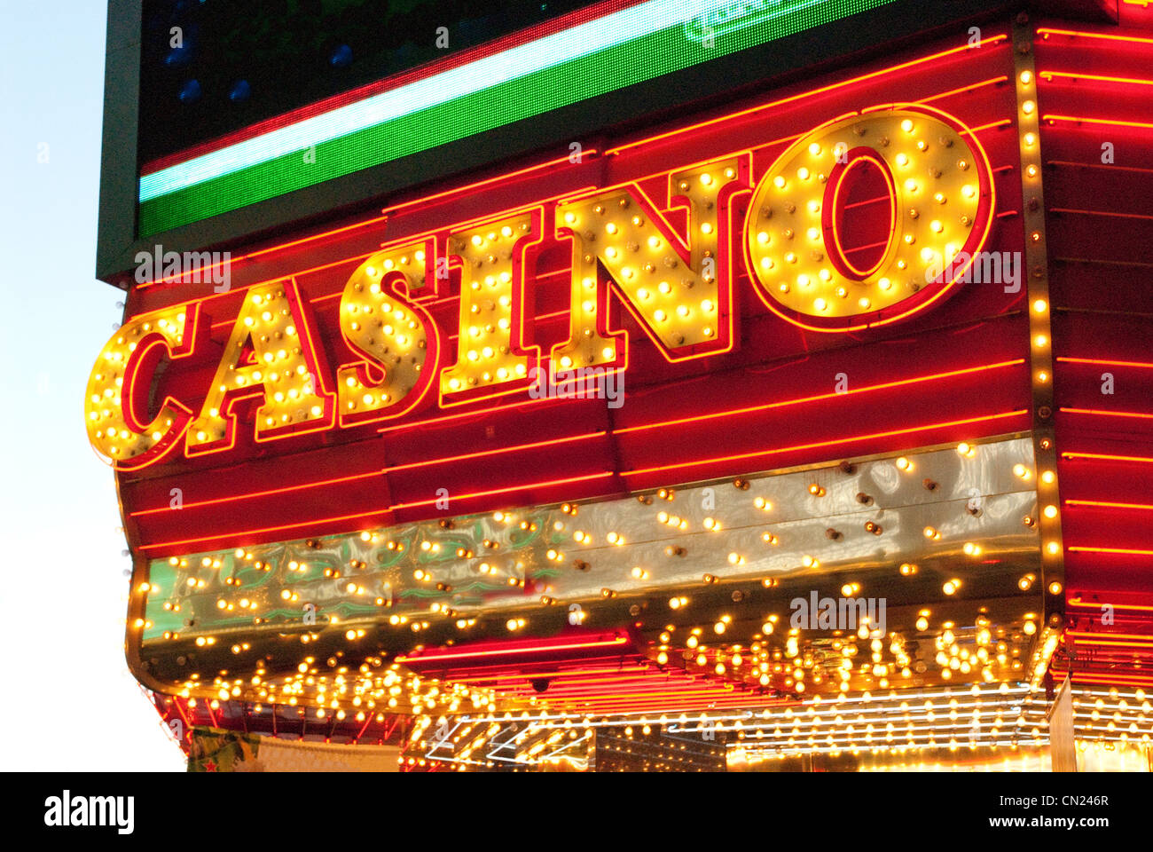 Casino sign, Las Vegas, USA Stock Photo