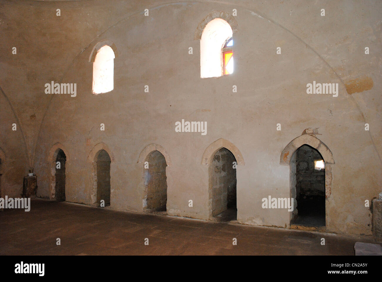 Ukraine. Autonomous Republic of Crimea. Yevpatoria. Dervish Tekke monastery. 15th century. Interior. Stock Photo