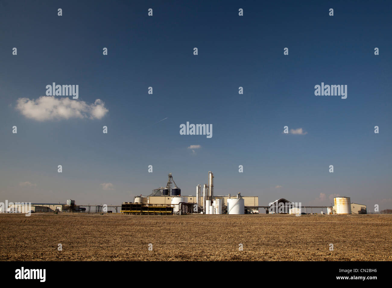 Galva, Iowa The Quad County Corn Processors plant which produces ethanol from corn Stock Photo