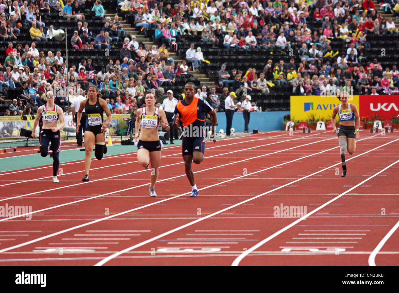 Paralympian Libby Clegg at the Diamond League meeting at Crystal Palace ...