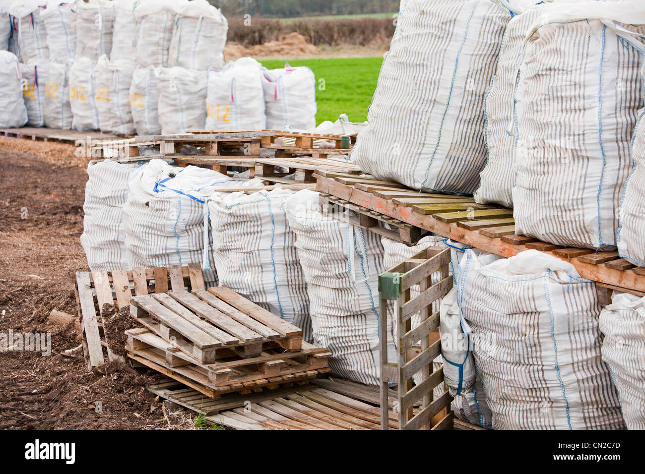 A logging operation to make logs for space heating in Quorn