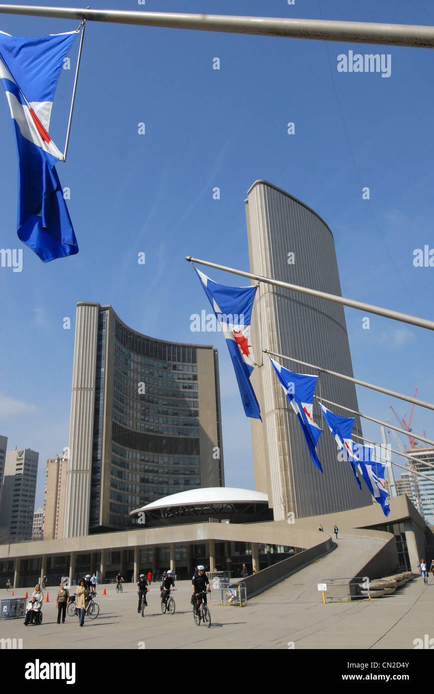 Nathan  Phillips Square in Toronto Canada Stock Photo