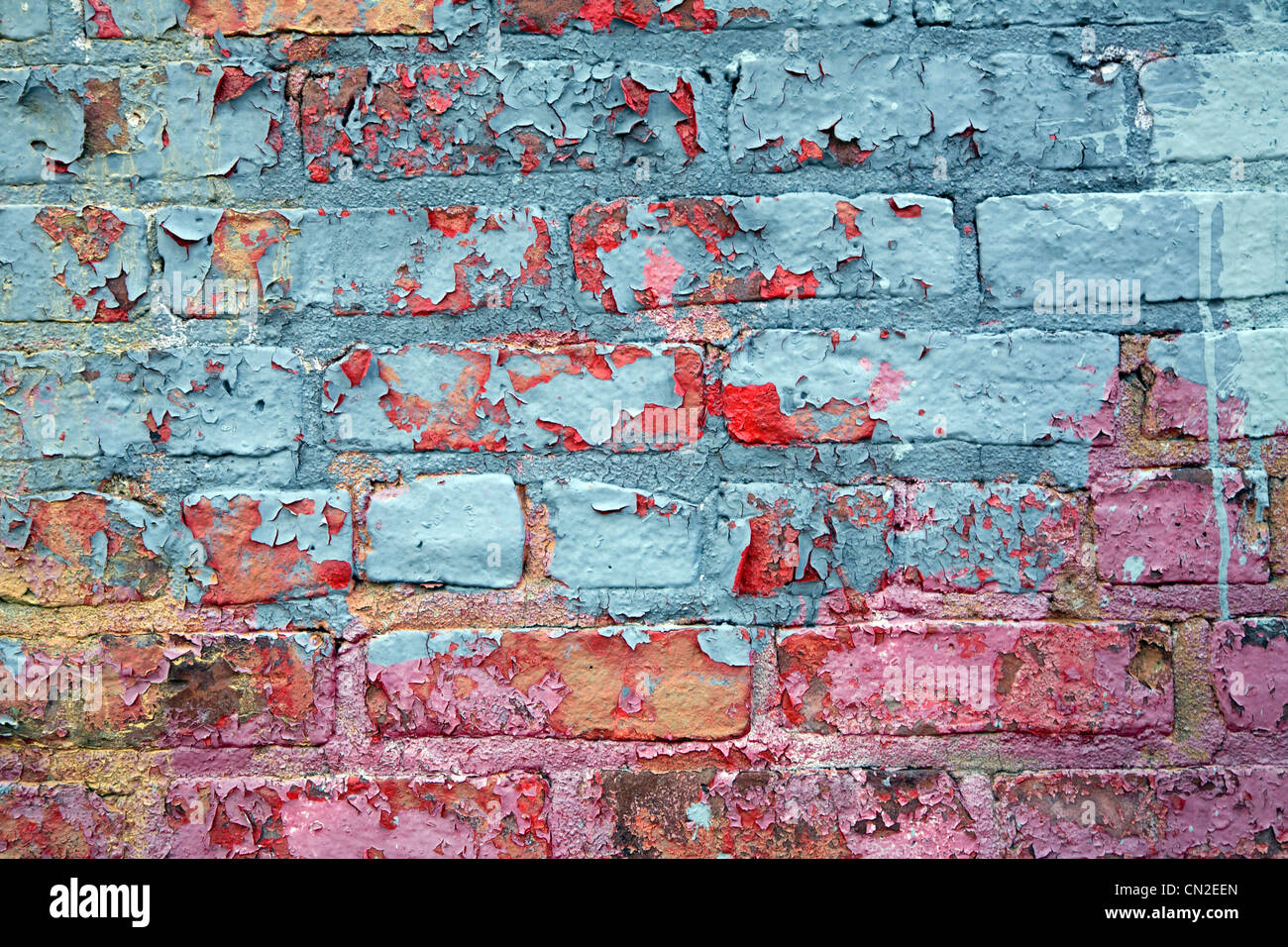 Brick Wall Peeling Paint at Regina Anderson blog