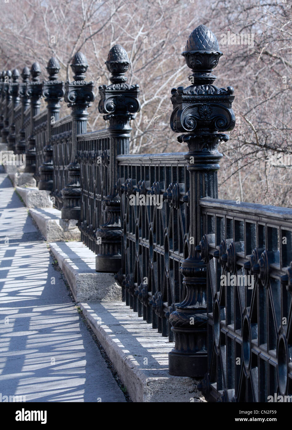 Ancient Railing ancient architectural wrought iron railing Stock Photo - Alamy