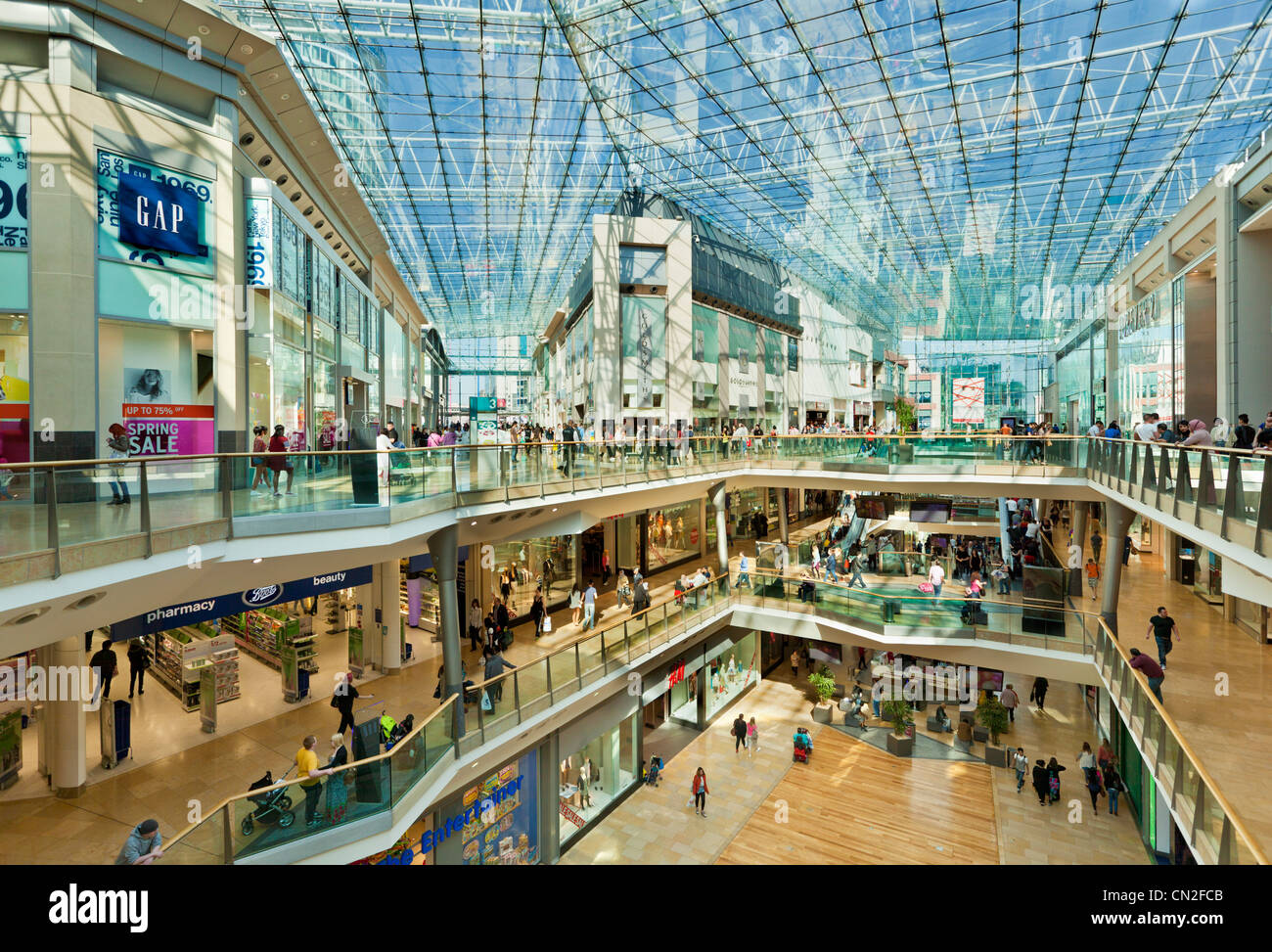 Birmingham bullring shopping centre birmingham city centre west midlands England UK GB EU Europe Stock Photo