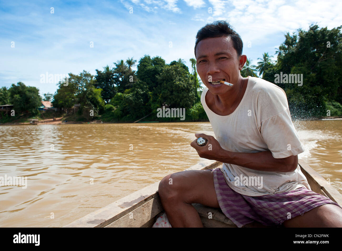 Cambodia, Ratanakiri Province, near Banlung (Ban Lung), San River Stock Photo