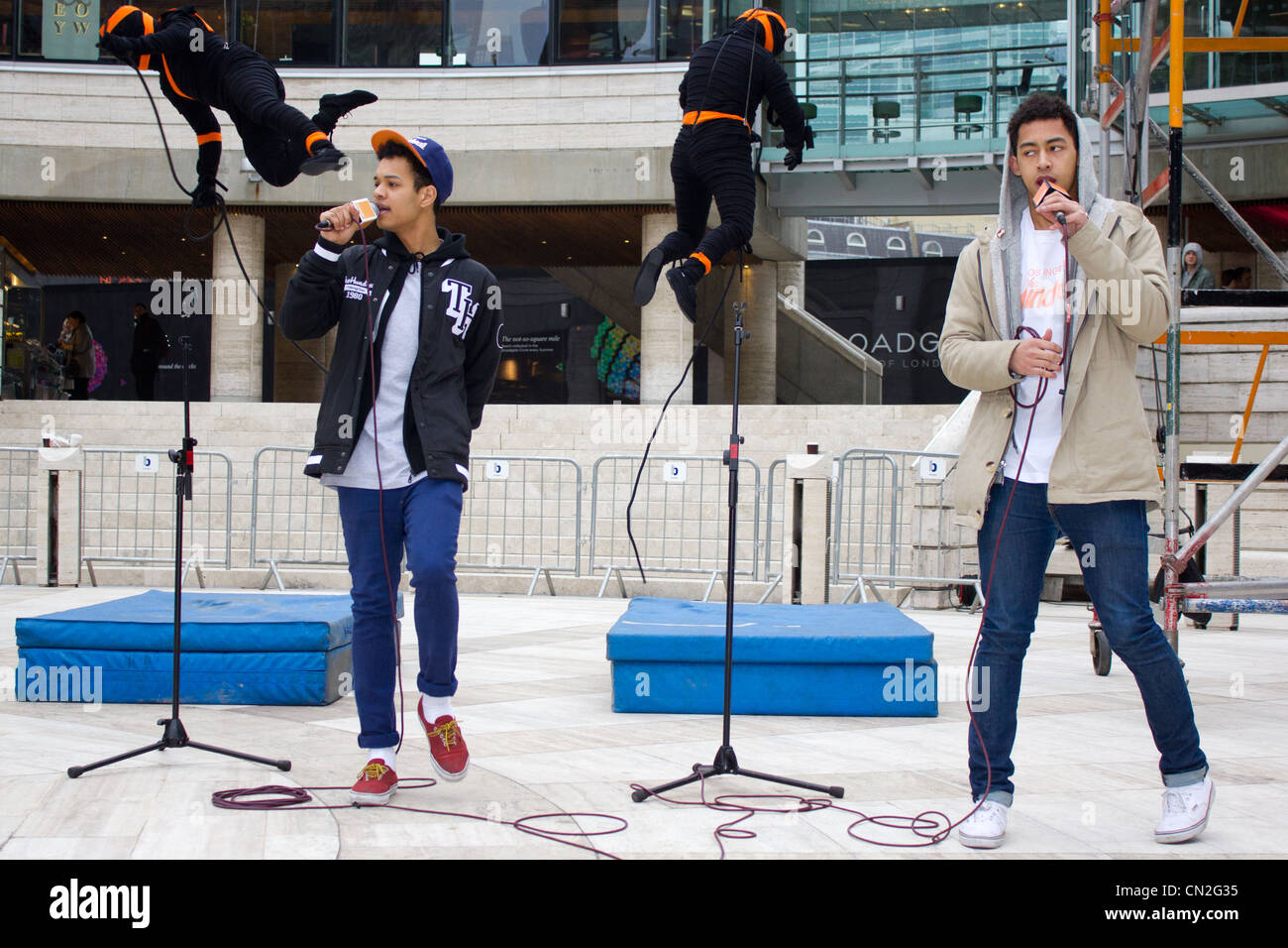 The Rizzle Kicks perform in London Stock Photo