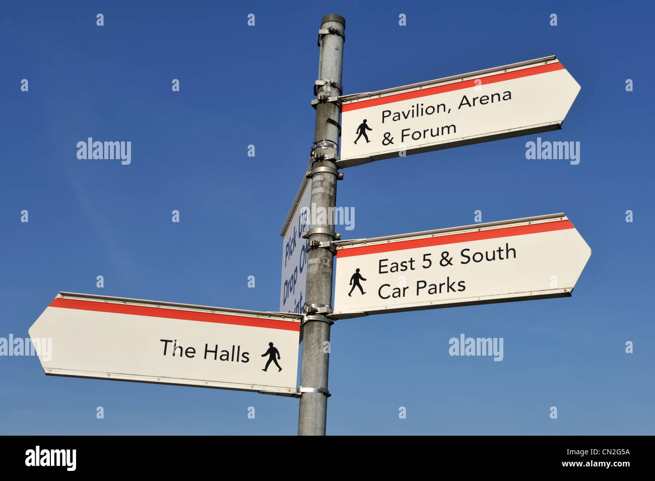 Direction signs National Exhibition Centre, NEC Stock Photo