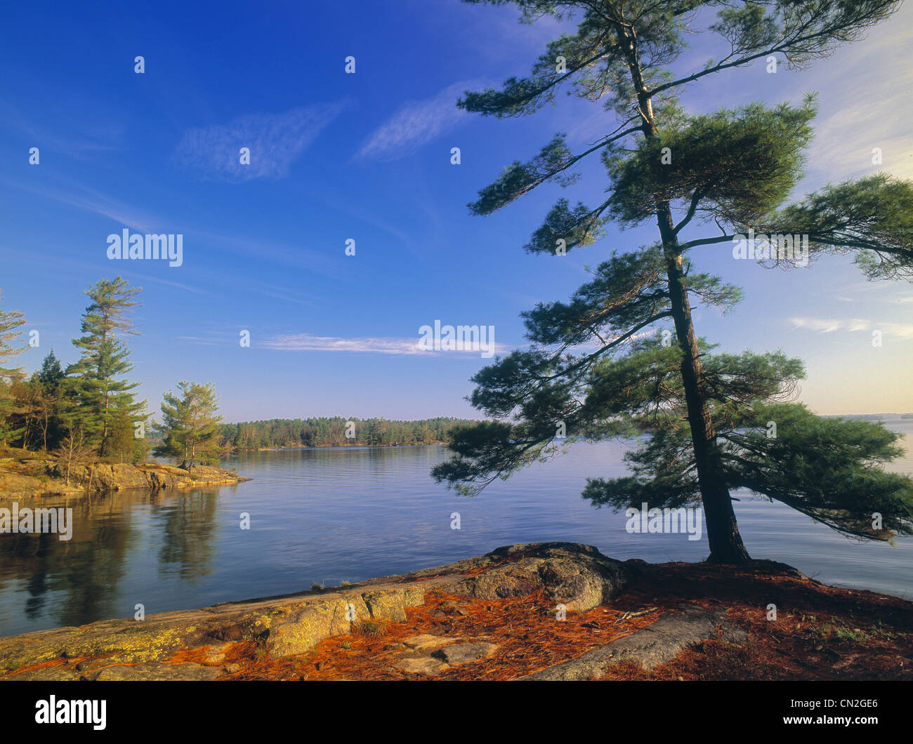 Charleston Lake, Charleston Lake Provincial Park, Alberta, Canada Stock