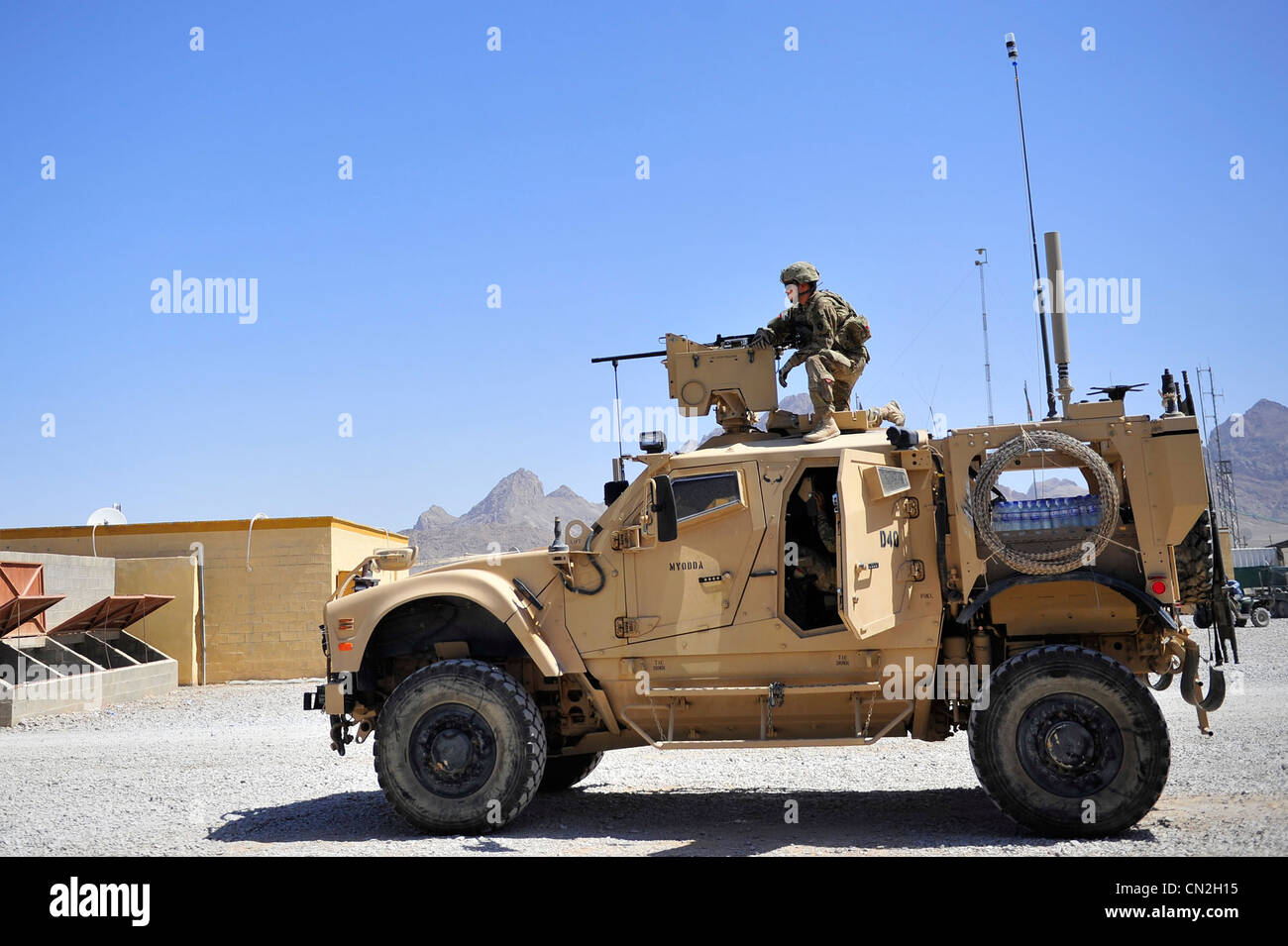U.S. Army National Guard patrol Afghanistan Stock Photo