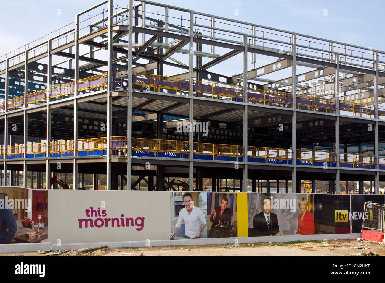 ITV construction site salford quays Stock Photo