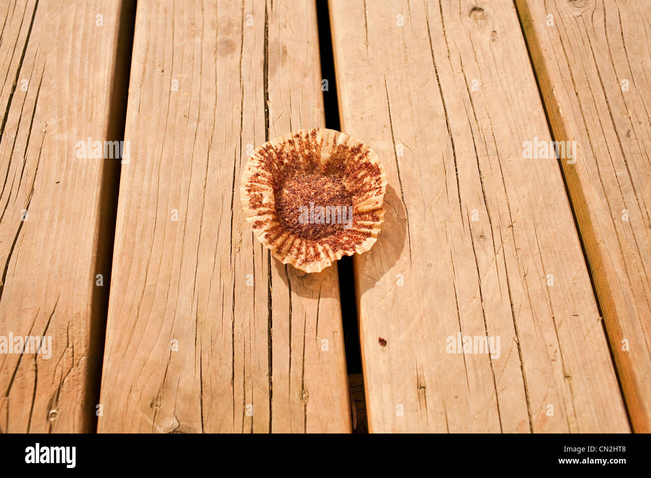 Empty cupcake wrapper Stock Photo Alamy