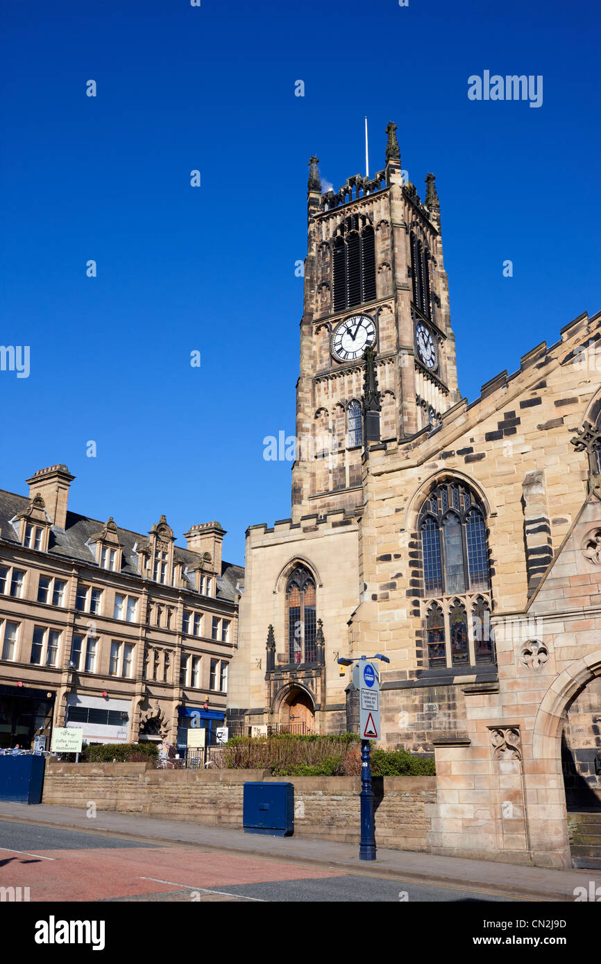 Huddersfield Parish Church of St. Peter in the town centre Stock Photo