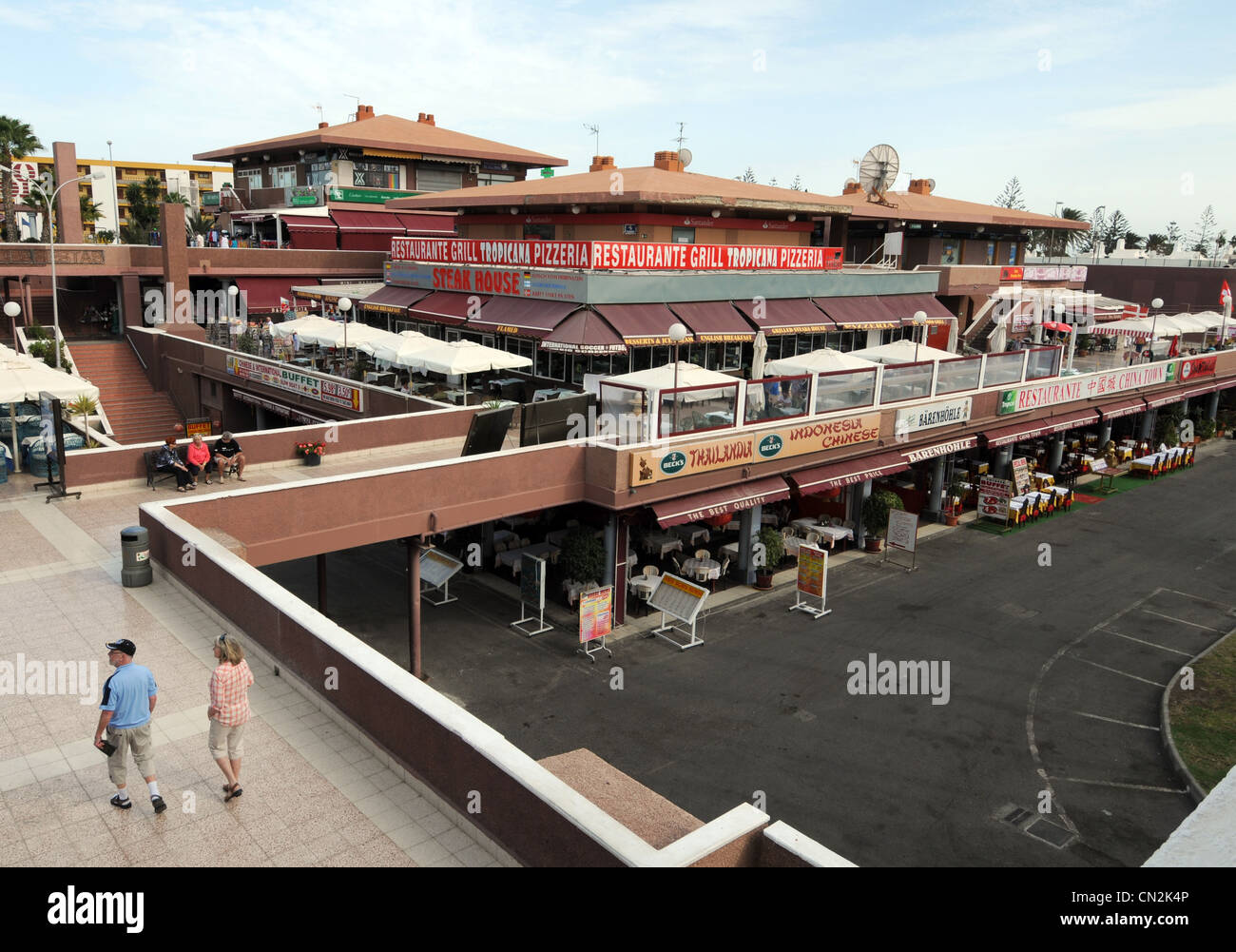 Yumbo shopping centre, Maspalomas, Gran Canaria,  Canary Islands Stock Photo