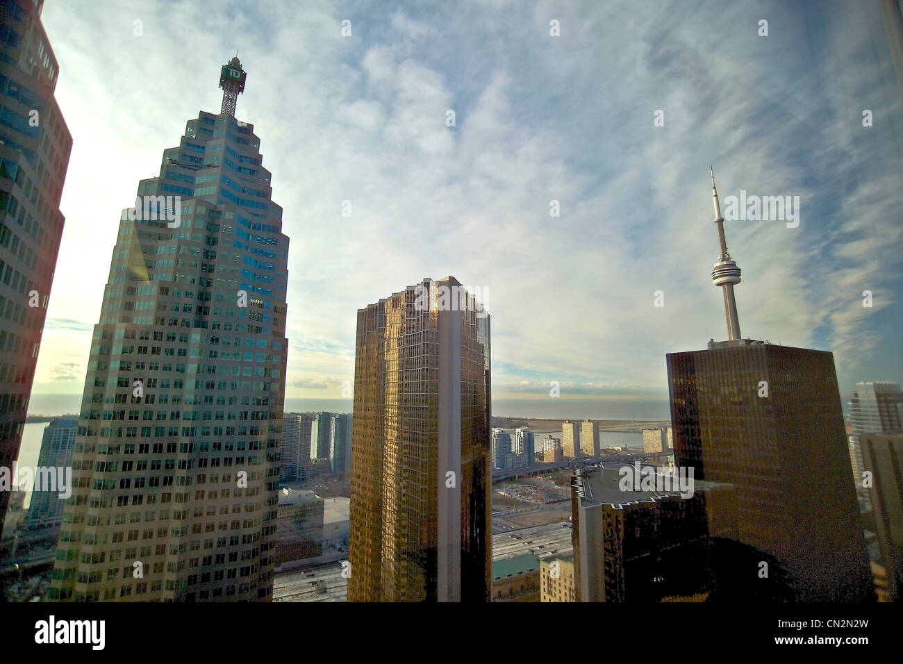 Business Buildings and CN Tower, Toronto, Ontario Stock Photo - Alamy