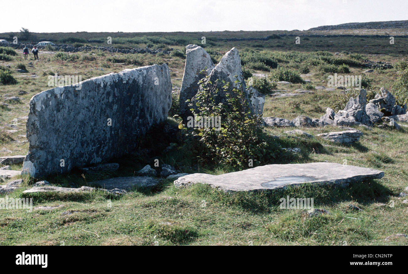 The Burren - ruined tomb Stock Photo