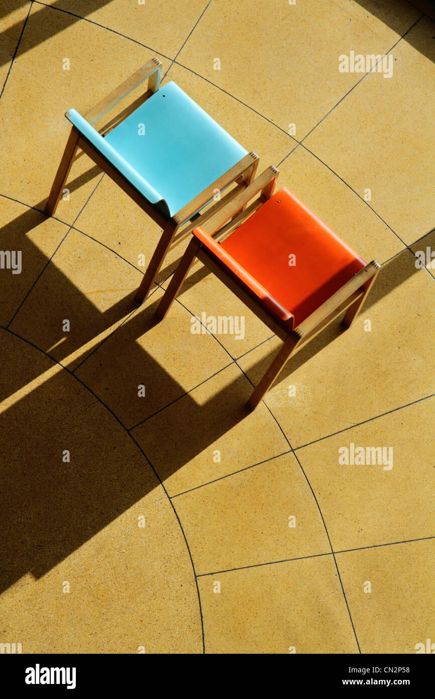 Design shadow sunlight two chair hires stock photography and images