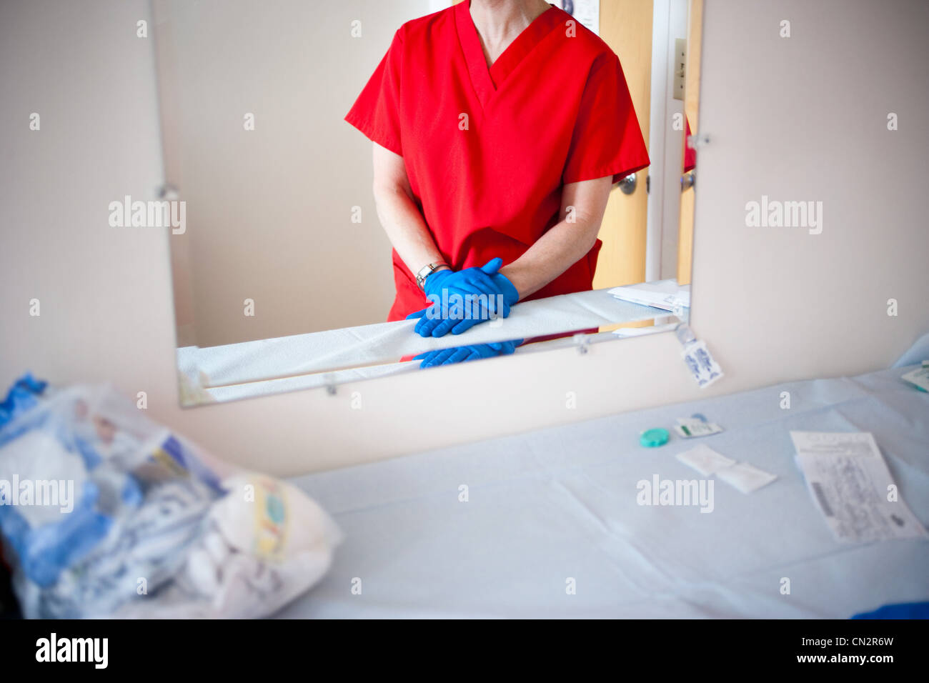 Nurses reflection in mirror hires stock photography and images Alamy