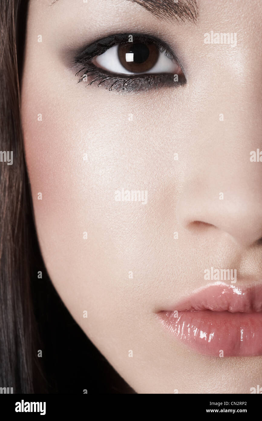 Close up of female face Stock