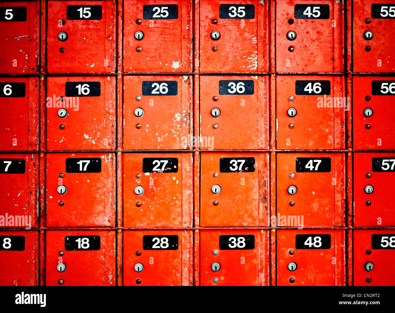 PO Boxes, New Zealand Stock Photo Alamy