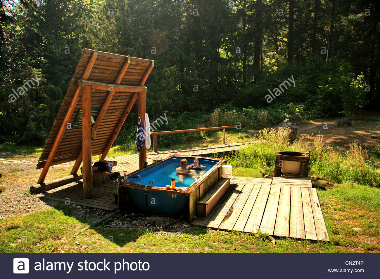 A Couple In A Natural Hot Tub Skookumchuck Hot Springs British