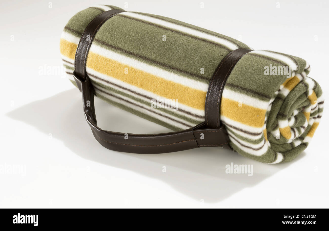 Camping Blanket With Carry Handle Stock Photo Alamy
