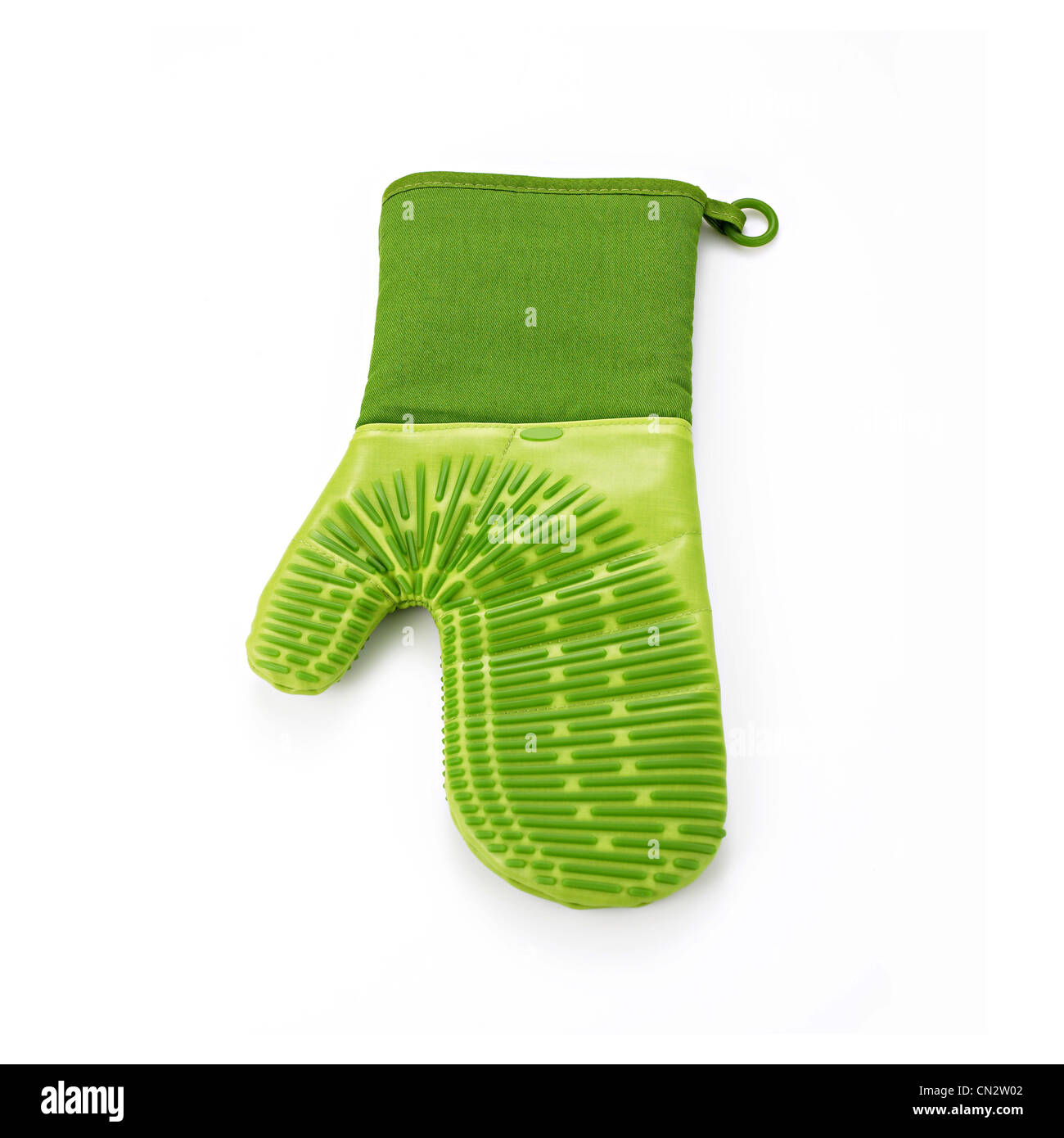 Green Oven Mitt Stock Photo Alamy