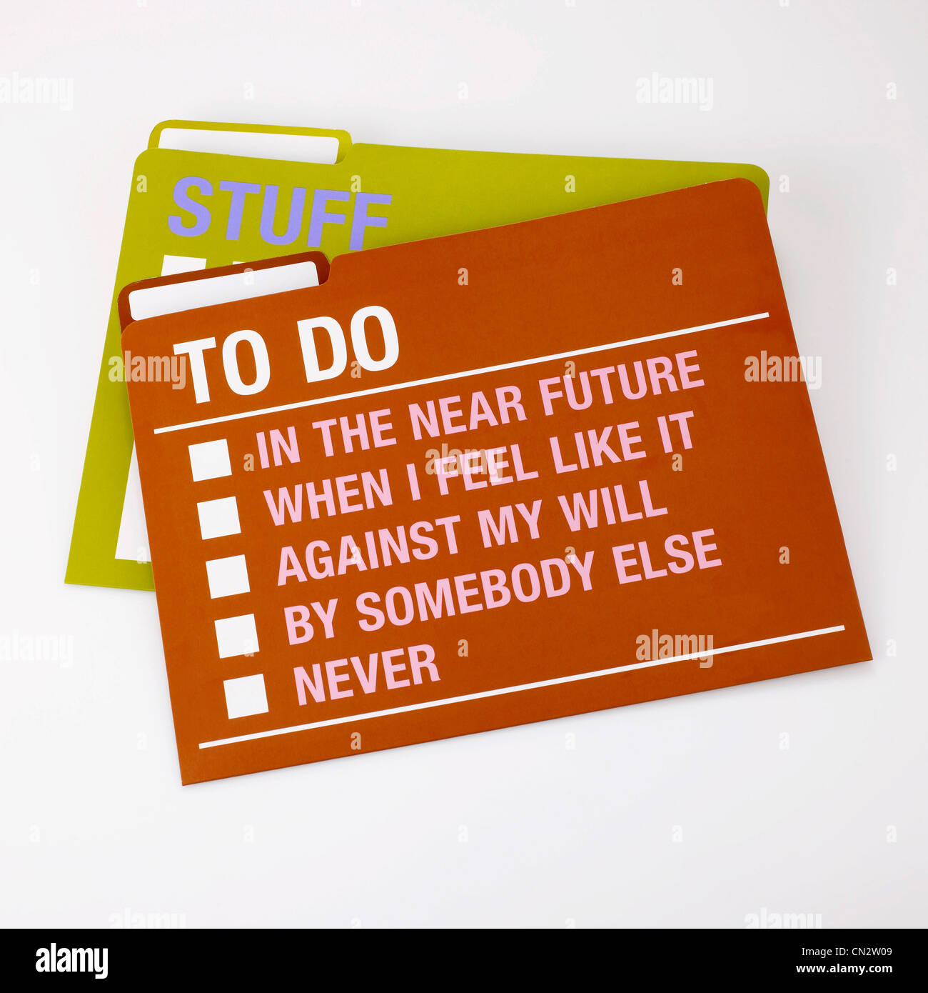 To Do Folders Stock Photo - Alamy