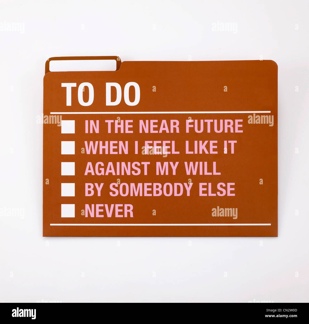 To Do Folder Stock Photo - Alamy