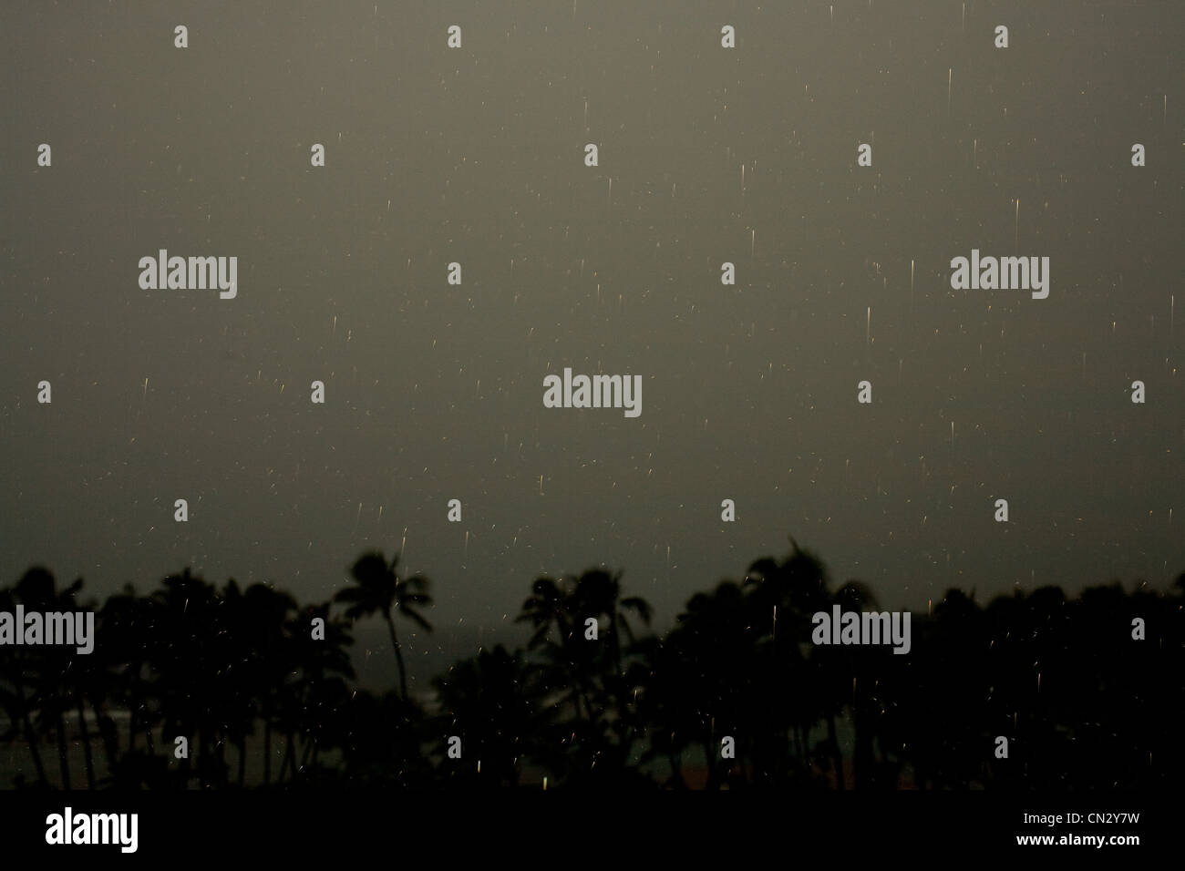 Rain, Hawaii, USA Stock Photo