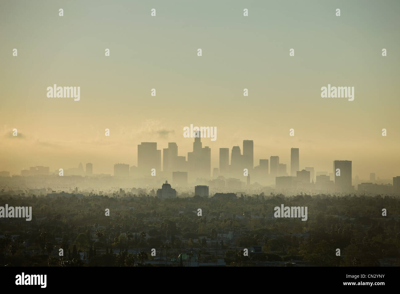 Skyline, Los Angeles, California, USA Stock Photo