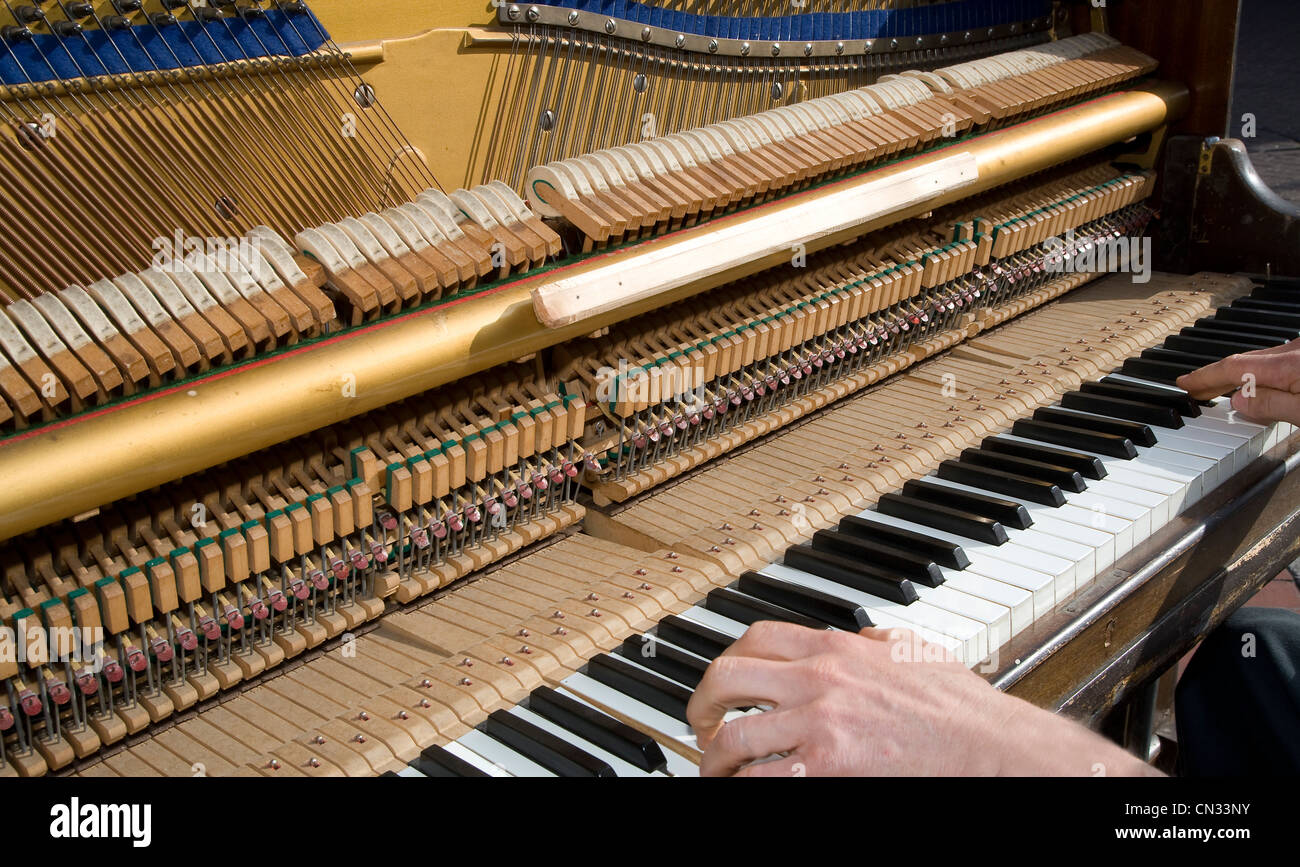 A honky tonk piano Stock Photo - Alamy