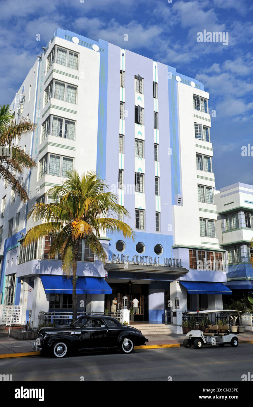 Park Central Hotel, South Beach, Miami, Florida, USA Stock Photo