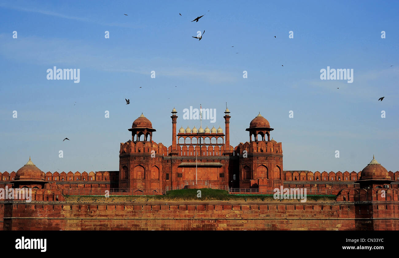 Red Fort in New Delhi, India Stock Photo