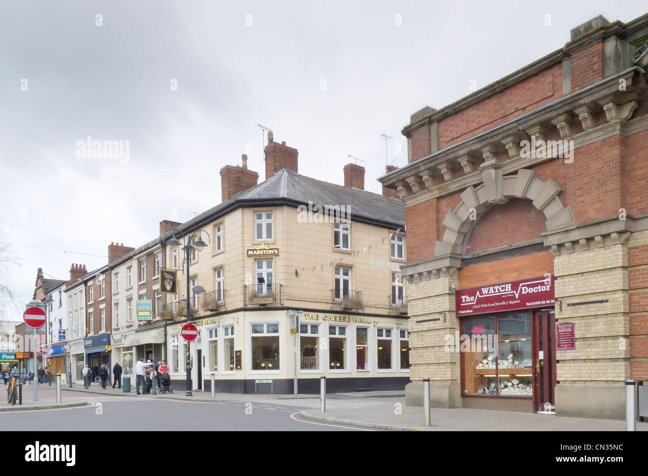 Crewe on a March Saturday Stock Photo