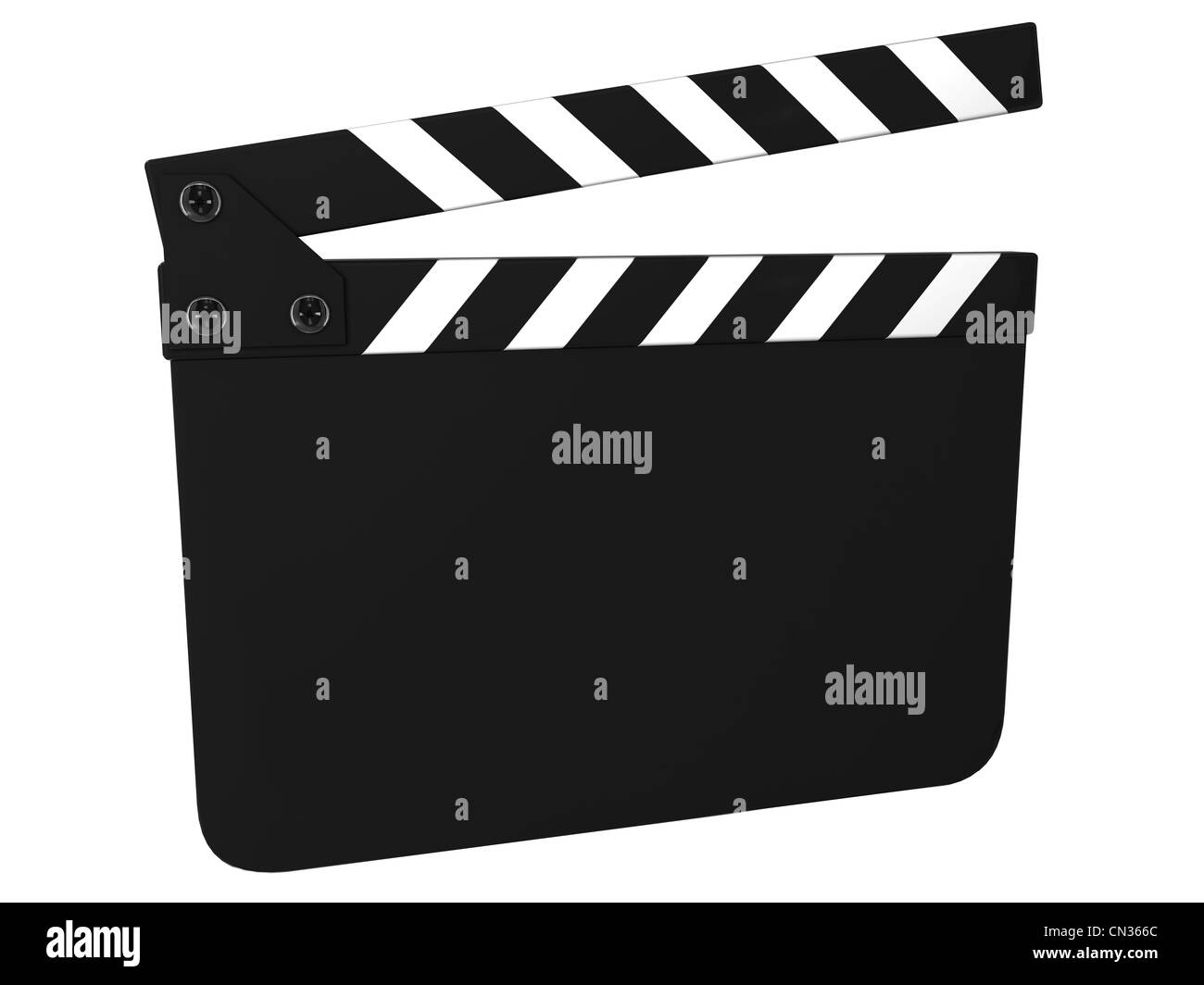 Blank clapboard (clapperboard) isolated Stock Photo Alamy