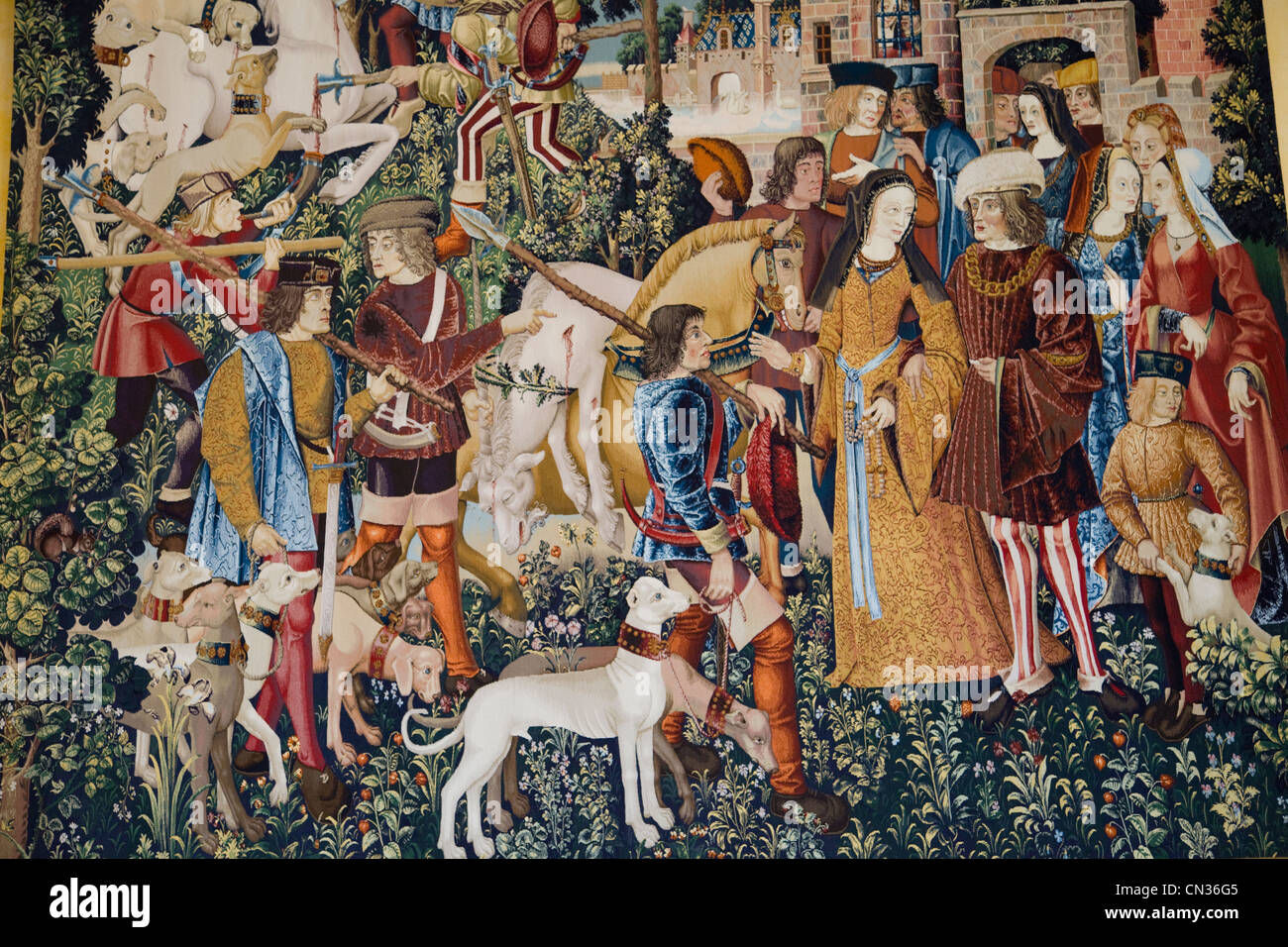 Scotland, Central Region, Stirling, Stirling Castle, Tapestry in the