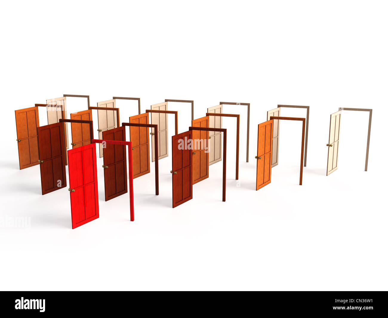 Open doors choice, opportunity concept Stock Photo Alamy