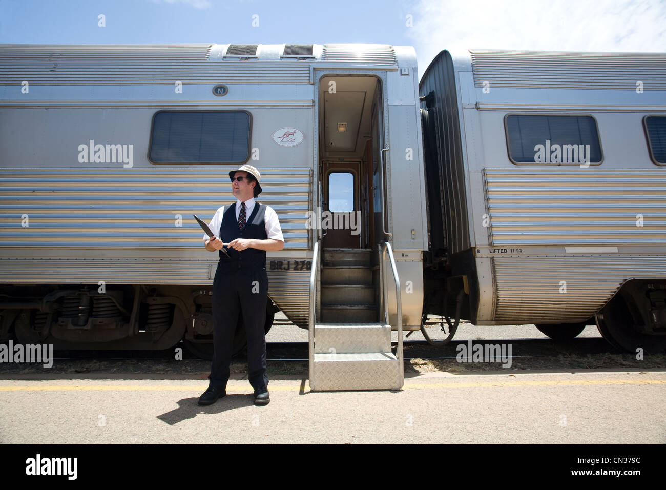 Australia, Northern Territory, Red Center, Alice Springs, The Ghan in the Alice Springs station