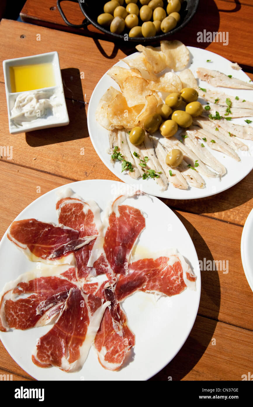 Tapas selection Stock Photo