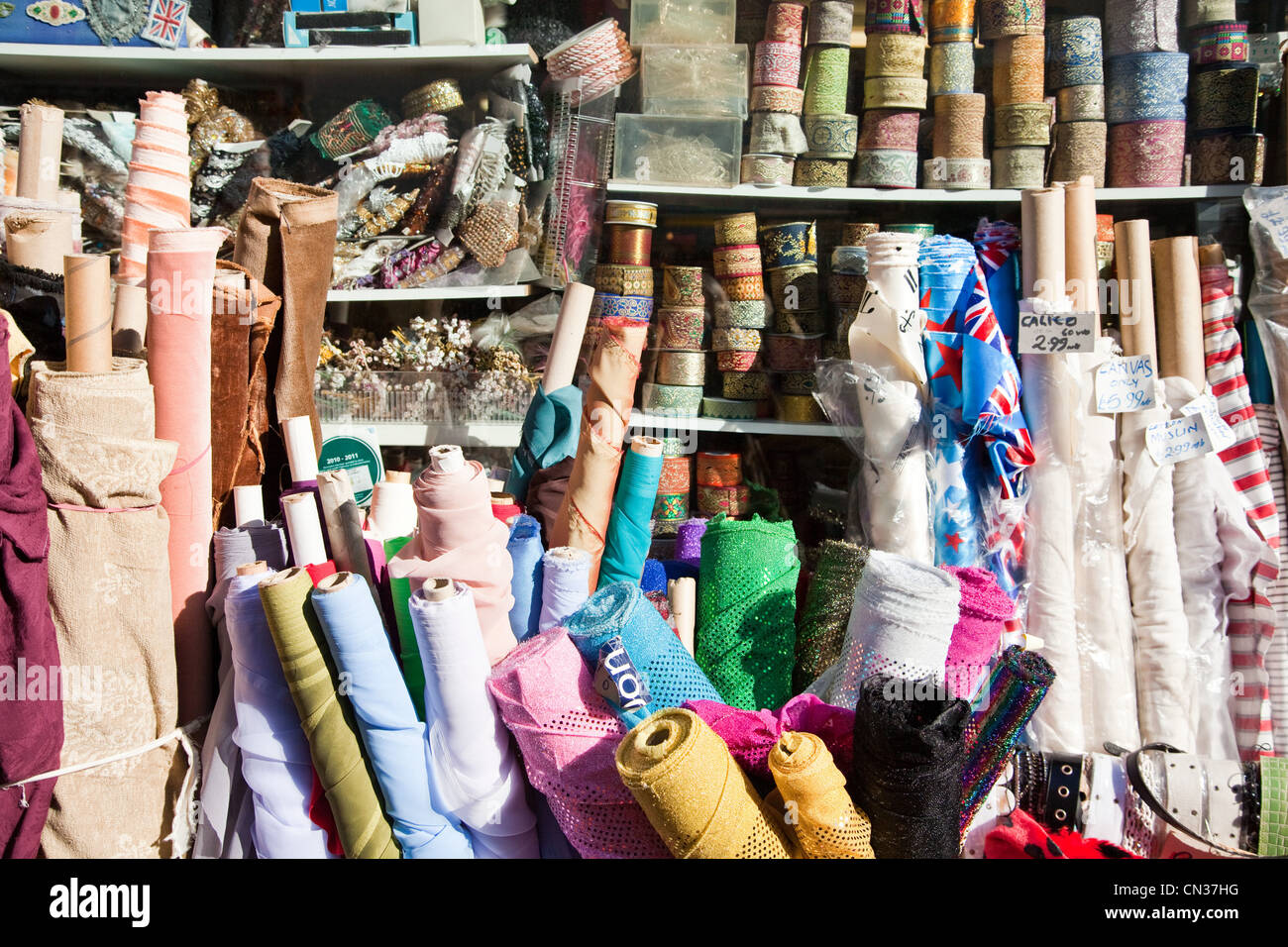 Fabric for sale Stock Photo Alamy