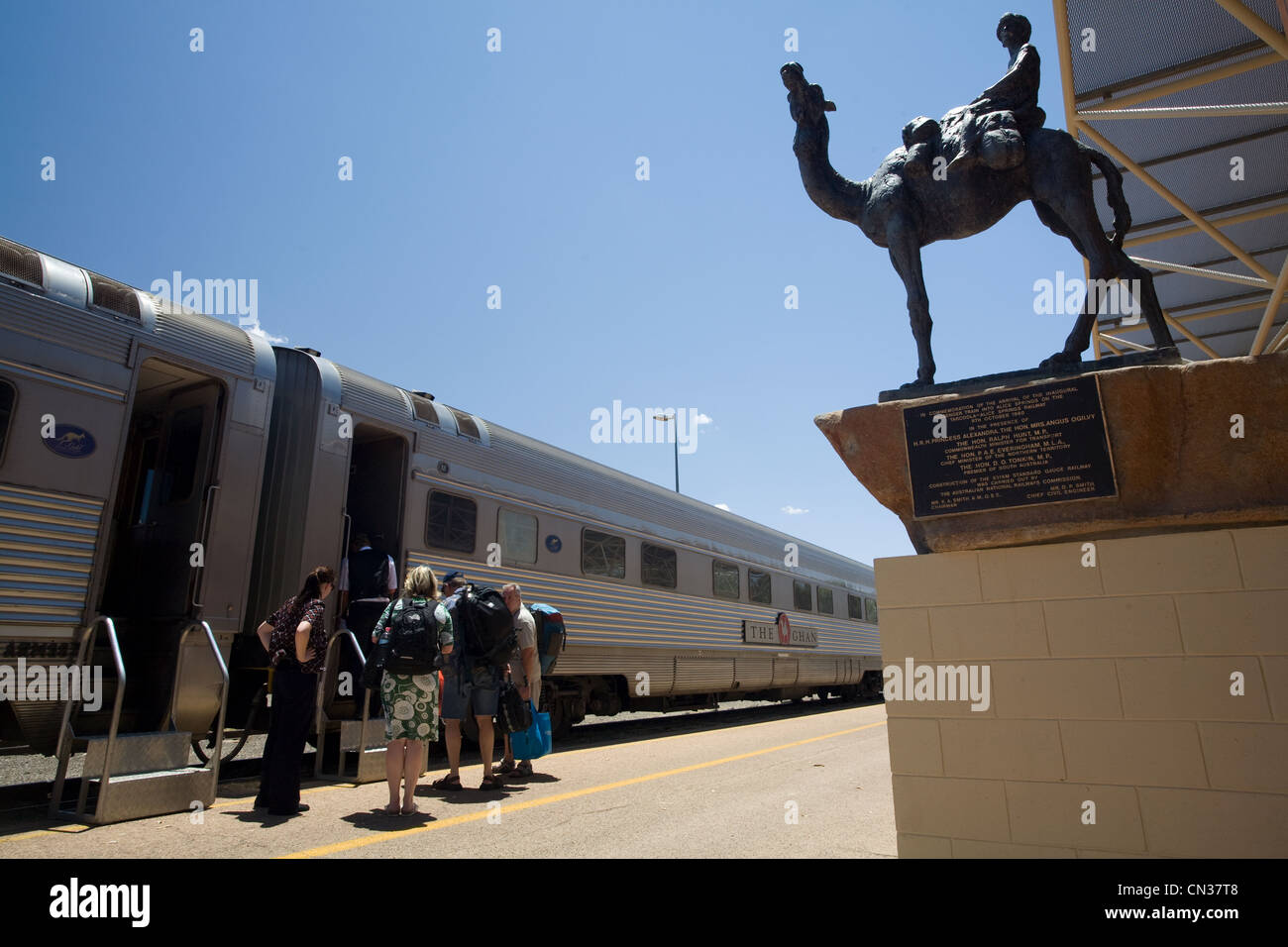 Australia, Northern Territory, Red Center, Alice Springs, The Ghan in the Alice Springs station