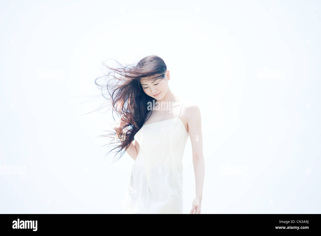 Young japanese women long hair hi-res stock photography and images - Alamy