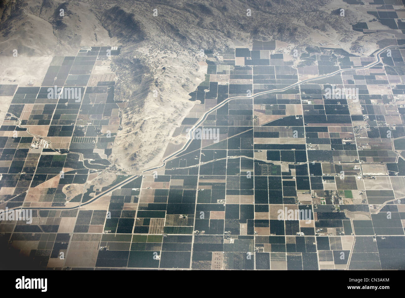 Aerial view of Central Valley, California, USA Stock Photo Alamy