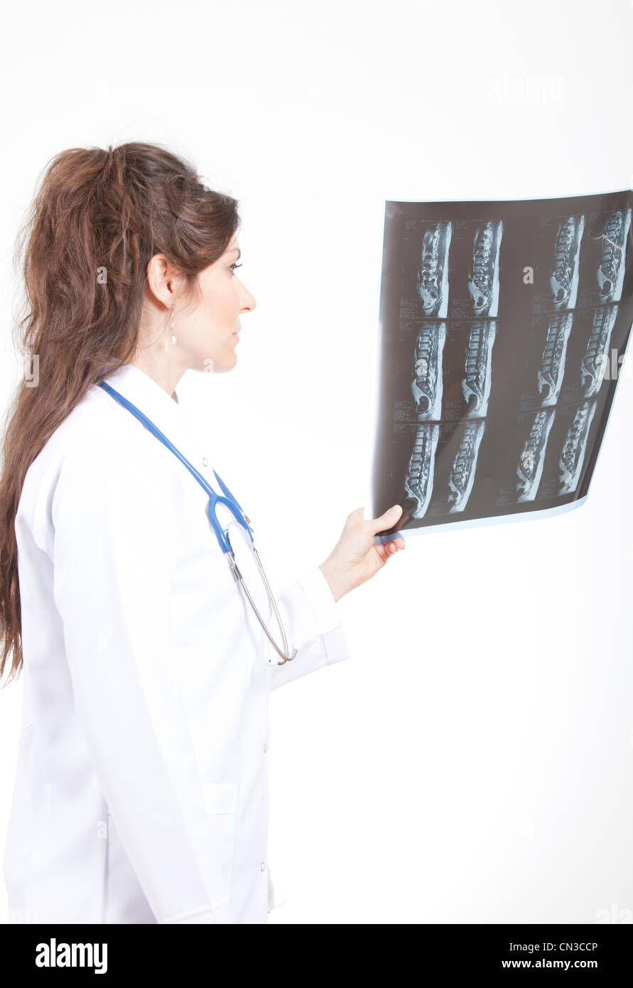 doctor and x ray Stock Photo Alamy