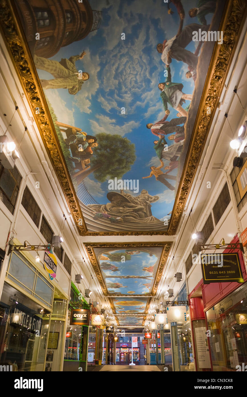 England, Birmingham, Piccadilly Shopping Arcade Stock Photo