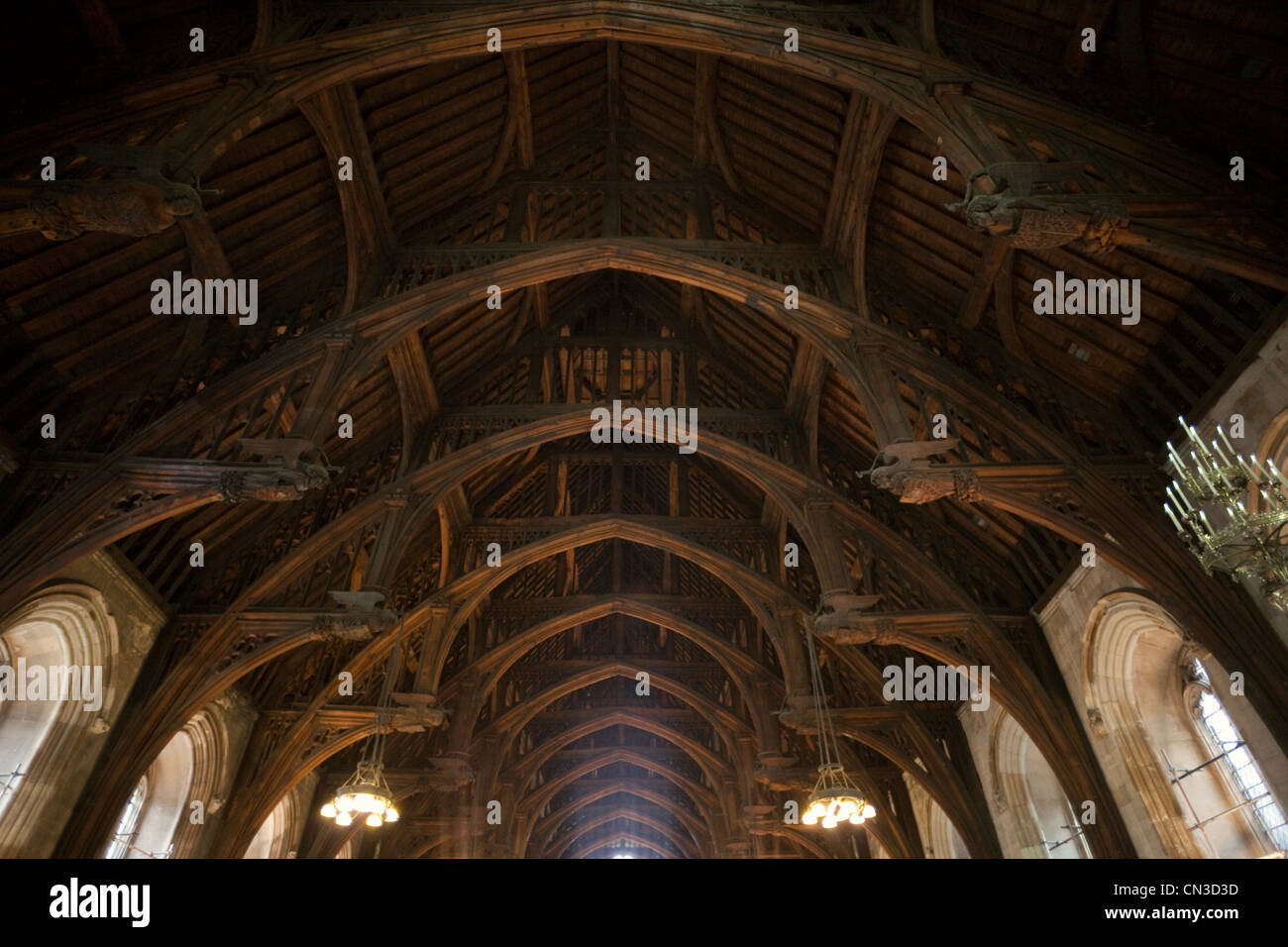 England, London, Palace of Westminster, HammerBeam Roof of Westminster
