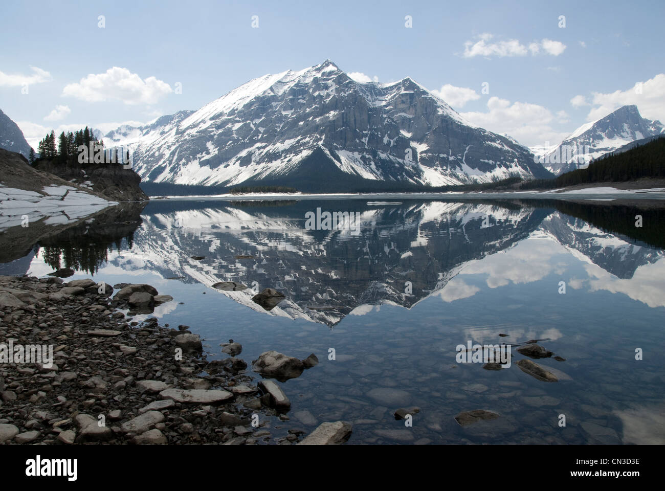 Upper Kananaskis Lake, Banff, Alberta, Canada Stock Photo