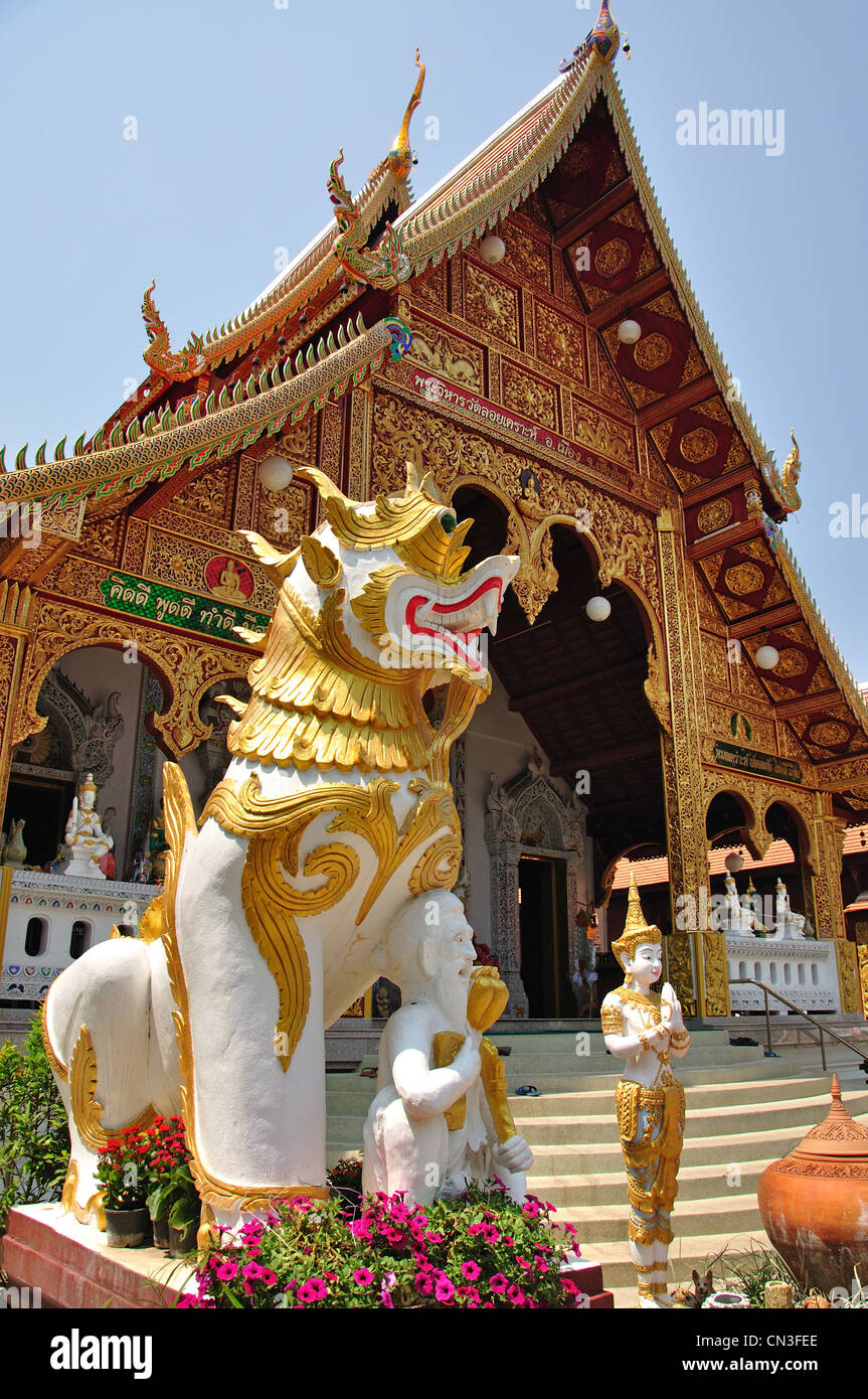 Wat Loi Kroh, Loi Kroh Road, Mueang Chiang Mai, Chiang Mai, Chiang Mai Province, Thailand Stock Photo
