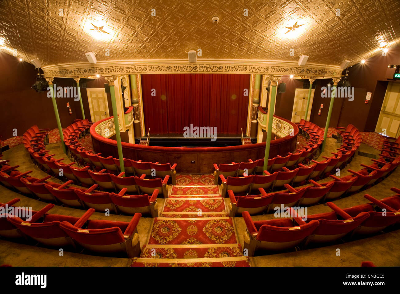 Australia, Tasmania, Hobart, the Royal Theatre, built until 1837 by convicts, is the oldest of Australia Stock Photo